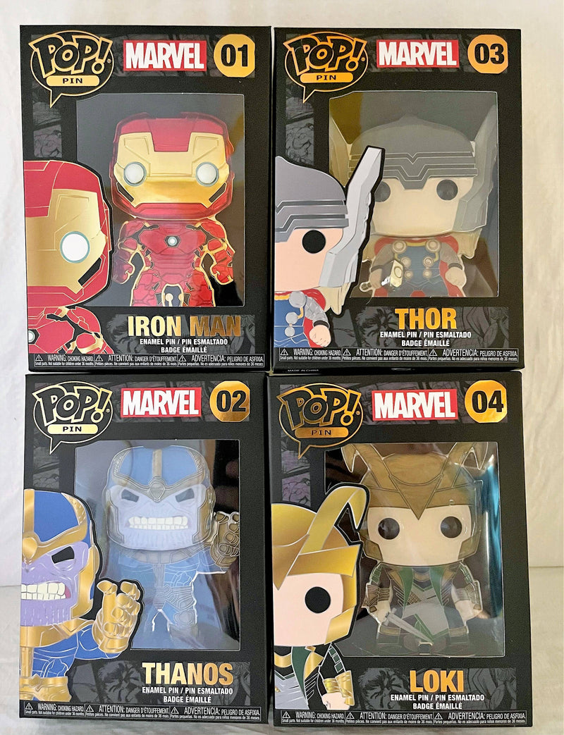 Funko Pop Pins MARVEL Lot of 4