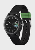 Lacoste Unisex L.12.12. 2011134 Holiday 3 Black Silicone Strap Watch 42mm