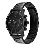 Tommy Hilfiger 1710383 Men's Black Stainless Steel Watch 46mm