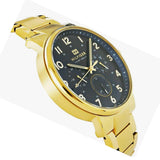 Tommy Hilfiger 1710384 Men's Gold Stainless Steel Blue Dial Watch 46mm