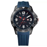 Tommy Hilfiger 1790984 Men's Blue Silicone Strap Watch 46mm