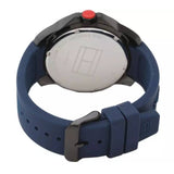 Tommy Hilfiger 1790984 Men's Blue Silicone Strap Watch 46mm