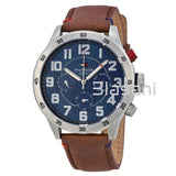 Tommy Hilfiger 1791066 Men's Brown Leather Watch 46mm