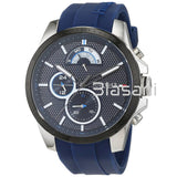 Tommy Hilfiger 1791350 Men's Blue Silicone Band Watch 46mm