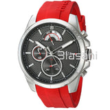 Tommy Hilfiger 1791351 Men's Red Silicone Strap Watch 49mm