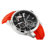 Tommy Hilfiger 1791351 Men's Red Silicone Strap Watch 49mm