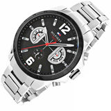 Tommy Hilfiger 1791472 Men's Stainless Steel Black Dial Watch 46mm