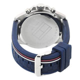 Tommy Hilfiger 1791476 Men's Blue Silicone Band Blue Dial Watch 46mm