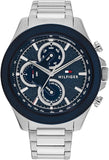 Tommy Hilfiger 1792080 Men's Stainless Steel Blue Dial Watch 46mm