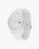 Lacoste Unisex L.12.12. 2010984 TR90 White Silicone Strap Watch 42mm