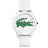 Lacoste Unisex L.12.12. 2011039 White Silicone Strap Watch 42mm