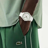 Lacoste Unisex L.12.12. 2011069 White Silicone Strap Watch 42mm