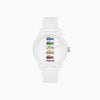 Lacoste Unisex L.12.12. 2011130 Polaroid White Silicone Strap Watch 42mm