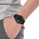Lacoste Unisex L.12.12. 2011134 Holiday 3 Black Silicone Strap Watch 42mm