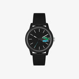 Lacoste Unisex L.12.12. 2011134 Holiday 3 Black Silicone Strap Watch 42mm