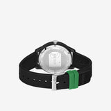 Lacoste Unisex L.12.12. 2011134 Holiday 3 Black Silicone Strap Watch 42mm