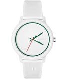 Lacoste Unisex L.12.12. 2011069 White Silicone Strap Watch 42mm