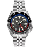 Seiko 5 SKX Automatic SSK019 GMT Sports Series Charcoal Gray Stainless Steel Watch 42.5mm