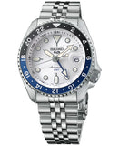 Seiko 5 SKX Automatic SSK033 GMT Sports Series Silver Stainless Steel Watch 42.5mm