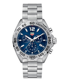 TAG Heuer Men's CAZ101K.BA0842 Formula 1 Stainless Steel Blue Chrono Watch 43mm
