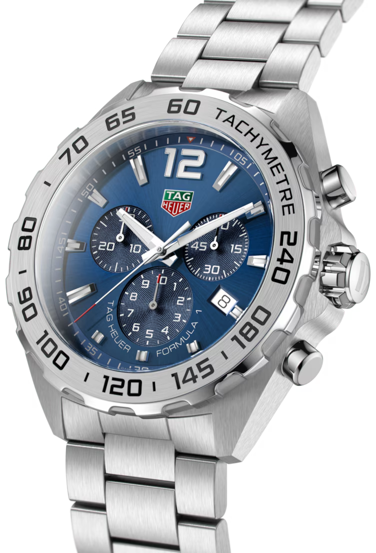 TAG Heuer Men's CAZ101K.BA0842 Formula 1 Stainless Steel Blue Chrono Watch 43mm