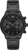 Emporio Armani AR11242 Men's Chronograph Black Stainless Steel Watch 43mm