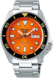 Seiko Sports5 SKX Series Automatic SRPD59 Black Stainless Steel Watch 42.5mm