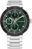 Tommy Hilfiger 1792117 Men's Stainless Steel Green Dial Watch 44mm