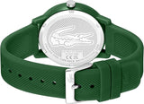 Lacoste Unisex L.12.12. 2010985 TR90 Green Silicone Strap Watch 42mm