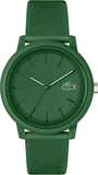 Lacoste Unisex L.12.12. 2010985 TR90 Green Silicone Strap Watch 42mm