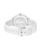 Lacoste Unisex L.12.12. 2010984 TR90 White Silicone Strap Watch 42mm