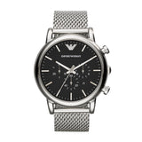 Emporio Armani Men's AR1808 Dress Silver Mesh Watch 46mm