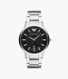Emporio Armani AR11181 Men's Chronograph Silver Stainless Steel Watch 43mm