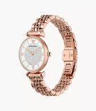 Emporio Armani AR11244 Women's Two-Hand Rose Gold Stainless Steel Watch 32mm