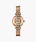Emporio Armani AR1909 Women's Two-Hand Rose Gold Stainless Steel Watch 32mm