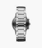 Emporio Armani AR2434 Men's Chronograph Silver Stainless Steel Watch 43mm