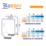 BLASANI Luggage Protector Suitcase Clear PVC Waterproof TSA Aproveed Cover Fits Most (20"~ 30") Bags
