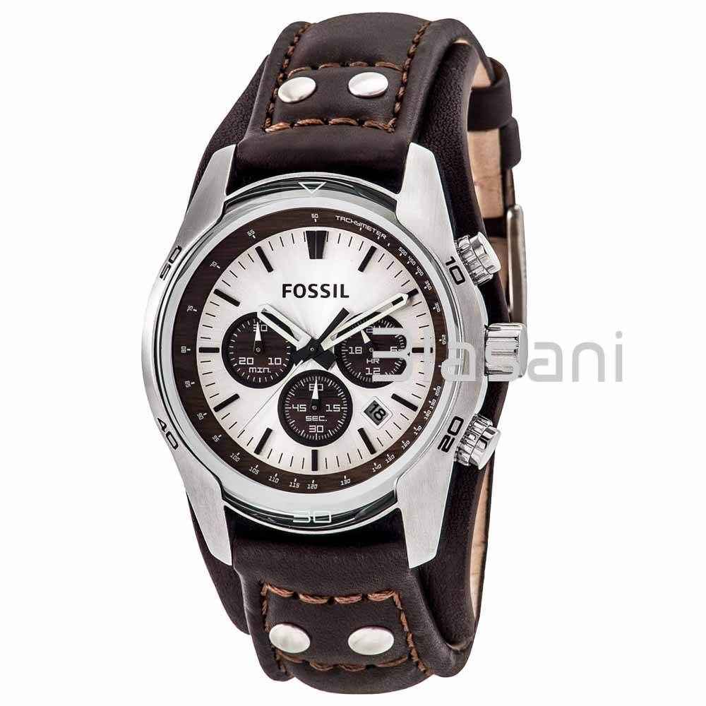 Fossil CH2565 Men's Coachman Quartz Stainless Steel Casual Cuff