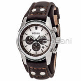 Fossil CH2565 Men's Coachman Quartz Stainless Steel Casual Cuff Watch 45mm