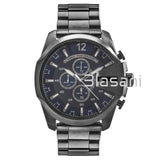 Diesel DZ4329 Mega Chief Men's Gunmetall Blue Dial Chronograph Watch 59X51mm