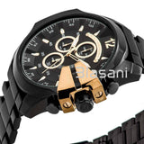 Diesel DZ4338 Mega Chief Men's Black Stainless Steel Chronograph Watch 59X51mm