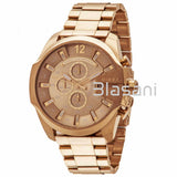 Diesel DZ4360 Mega Chief Men's Gold Chronograph Watch 59x51mm