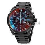 Diesel DZ4318 Mega Chief Men's Black Ion-plated Stainless Steel Watch 59X51mm