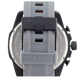 Diesel DZ4496 Mega Chief Men's Black and Gray Silicone Chronograph Watch 59x51mm