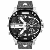 Diesel DZ7313 Mr Daddy 2.0 Chronograph Black Leather Strap Watch 57mm