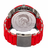 Diesel DZ7370 Mr Daddy 2.0 Chronograph Red Silicone Bracelet Watch 57mm