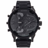 Diesel DZ7396 Mr Daddy 2.0 Chronograph Black Silicone Bracelet Watch 57mm