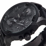 Diesel DZ7396 Mr Daddy 2.0 Chronograph Black Silicone Bracelet Watch 57mm