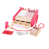 Hape Checkout Wooden Register Pretend & Play Role Play Set with Accessories