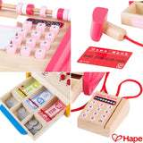 Hape Checkout Wooden Register Pretend & Play Role Play Set with Accessories